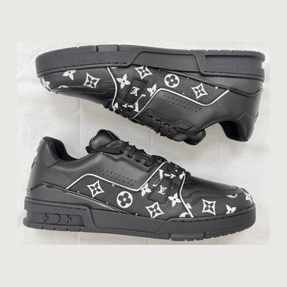 Louis Vuitton LV Trainer 'Black White Monogram' (Pre-Owned)