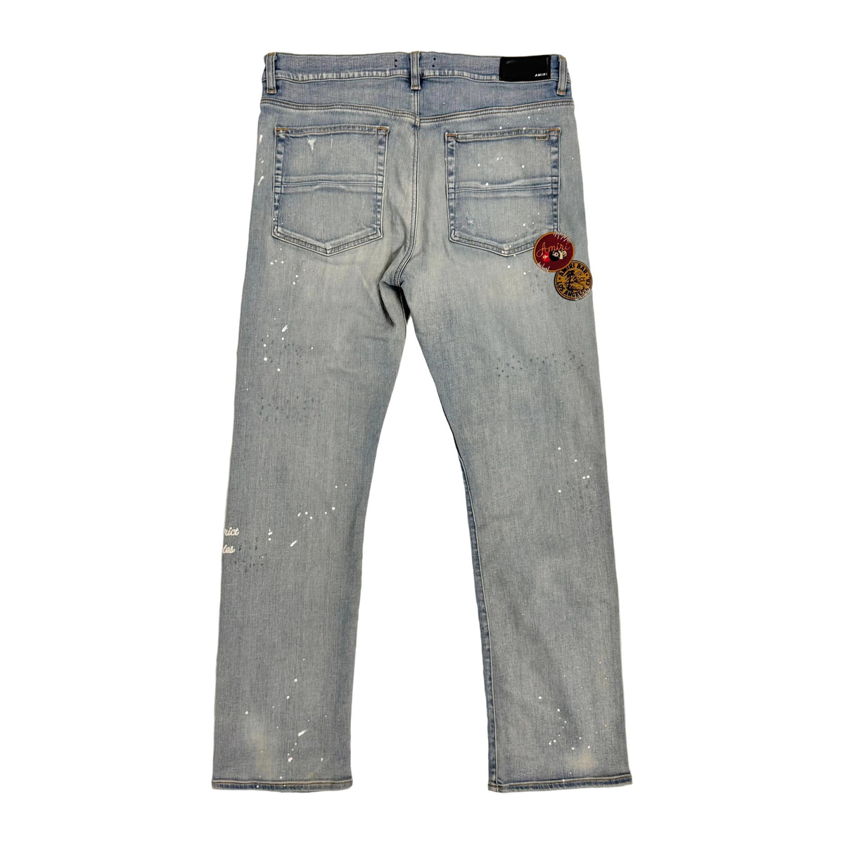 Amiri Patch Straight-Leg Jeans ‘Blue’ (Pre-Owned)