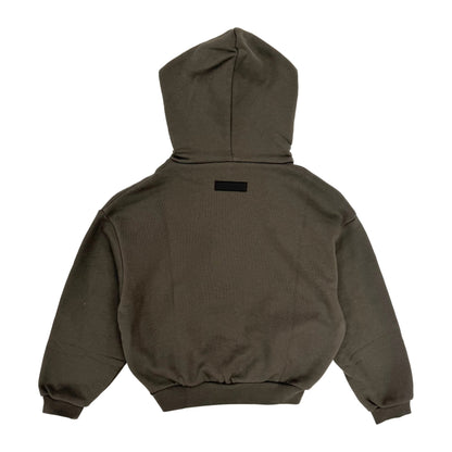 Fear of God Essentials Kids Gray Patch Hoodie