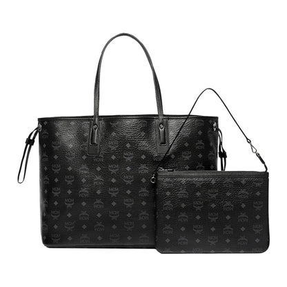 MCM Reversible Liz Shopper Visetos Large Black *UNDER RETAIL*