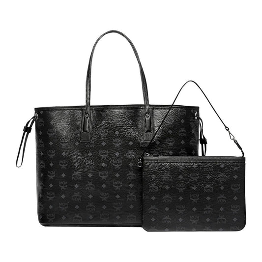 MCM Reversible Liz Shopper Visetos Large Black *UNDER RETAIL*