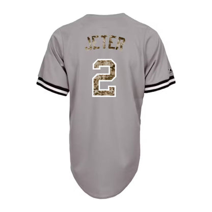 New York Yankees Derek Jeter Youth Jersey Camouflage USA Majestic Baseball