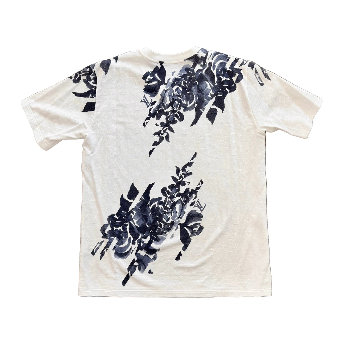 Louis Vuitton Summer Cotton Monogram Letter T-Shirt (Pre-Owned)