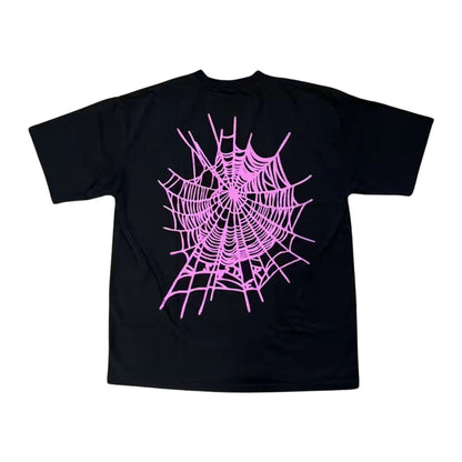 Sp5der Web Tee 'Black/Pink'