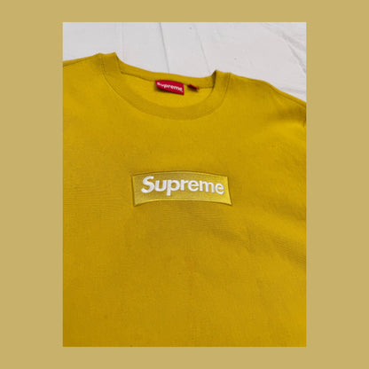 Supreme Box Logo Crewneck 'Mustard' (Pre-Owned)