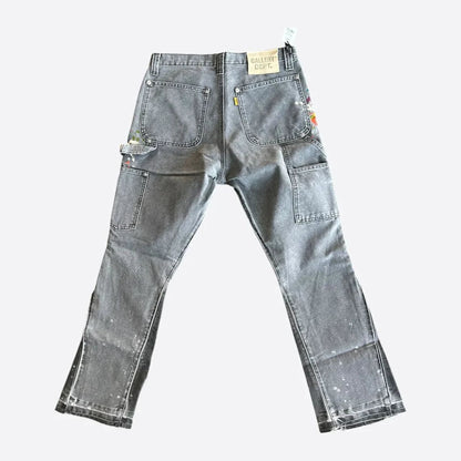 Gallery Dept 'Carpenter Paint Splatter' Charcoal Jeans
