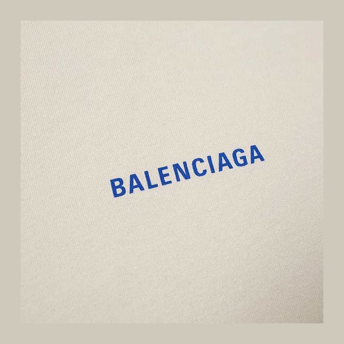Balenciaga Badge Logo Tee 'Chalky White/Blue'