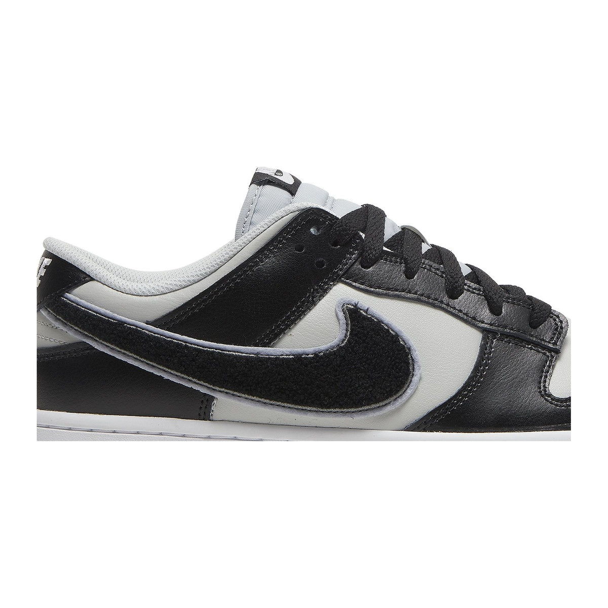 Nike Dunk Low Chenille Swoosh Negro Gris
