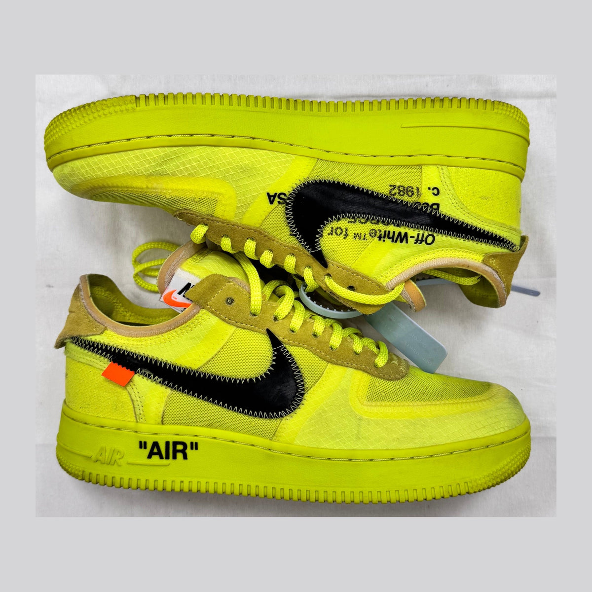 Nike Air Force 1 Low Off-White Volt (Pre-Owned)