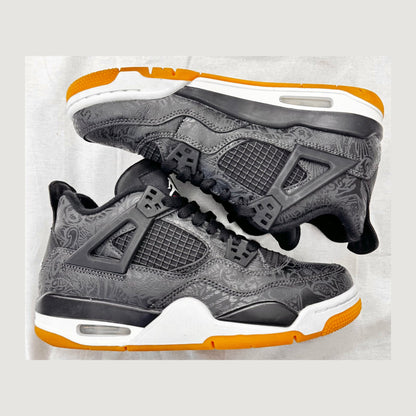 Jordan 4 Retro Laser Black Gum (GS) (Pre-Owned)