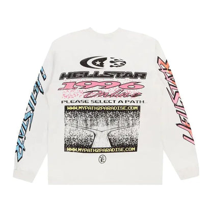 Hellstar Pixel Long-Sleeve Tee 'White'