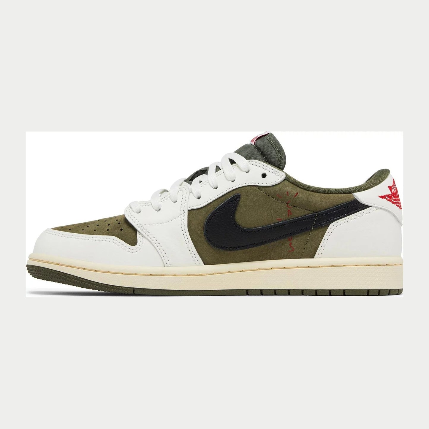 Jordan 1 Retro Low OG SP Travis Scott Medio Oliva