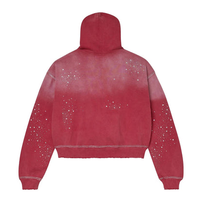 Vale Forever 'Classico' Ruby Red Zip Up Hoodie