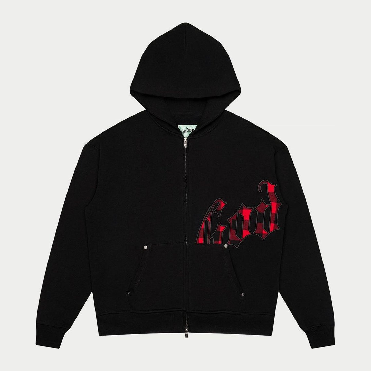 Godspeed OG Logo Sweatsuit (Black Red Plaid)