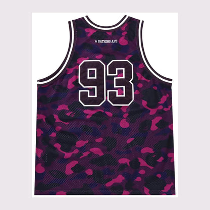 BAPE Color Camo Basketball Tank Top 'Purple'