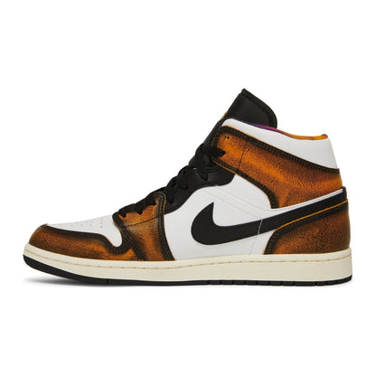 Jordan 1 Mid SE Naranja Wear-Off