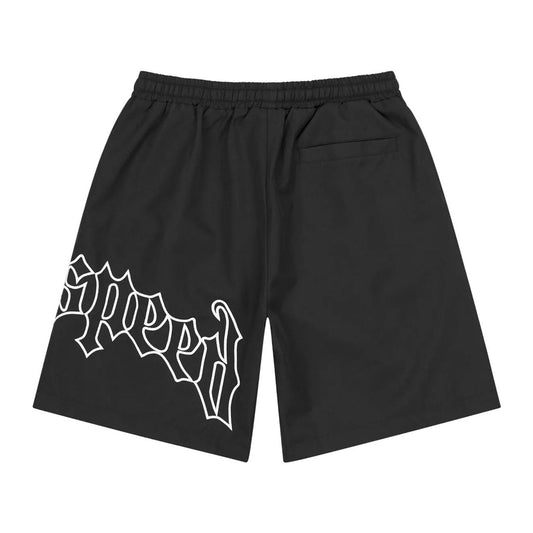 Godspeed OG Logo Nylon Shorts 'Black/White'
