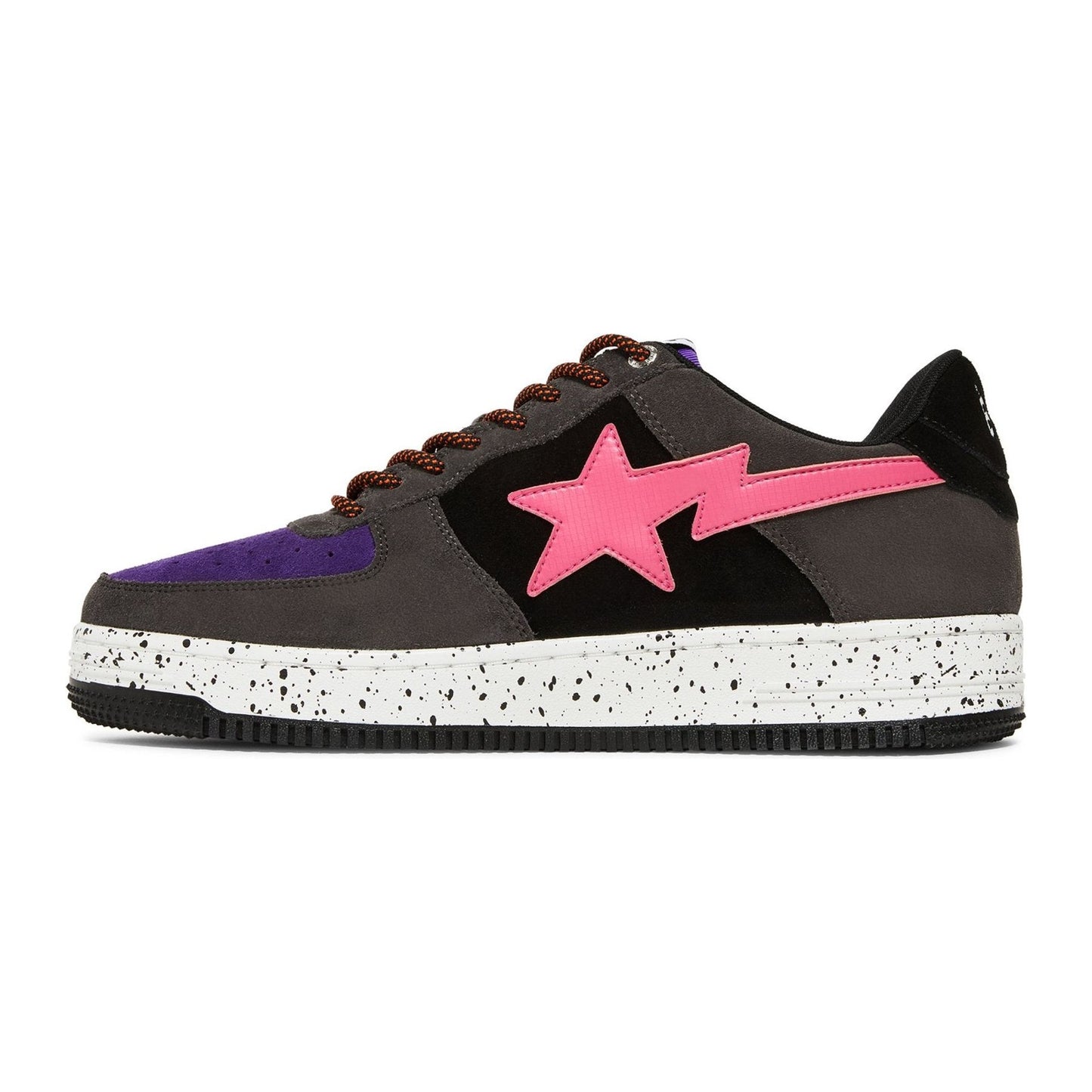 A Bathing Ape Bape Sta Negro Gris Rosa Gamuza