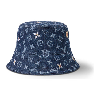 Louis Vuitton Monogram Flower Denim Bucket Hat