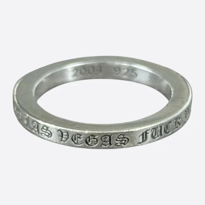 Chrome Hearts Silver Las Vegas Spacer Ring