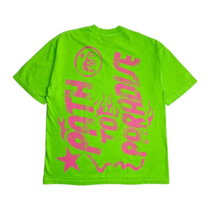 Hellstar Jesus Emblem T-Shirt Green