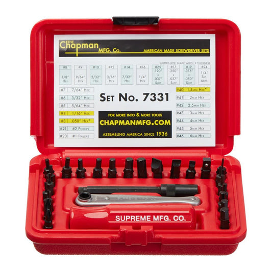 Supreme Chapman Screwdriver Set Red