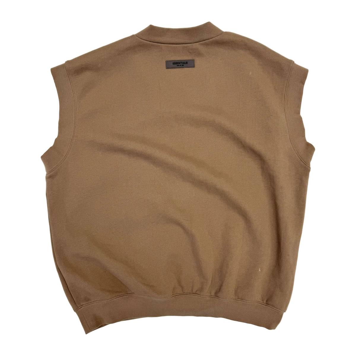 Fear of God Essentials fleece vest 'brown' (Pre-Owned)