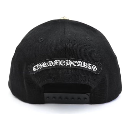 Chrome Hearts Horseshoe Denim Baseball Hat 'Black'