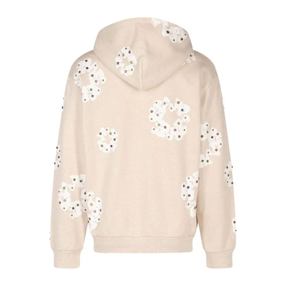 Denim Tears Rhinestone Cotton Wreath Zip Hoodie