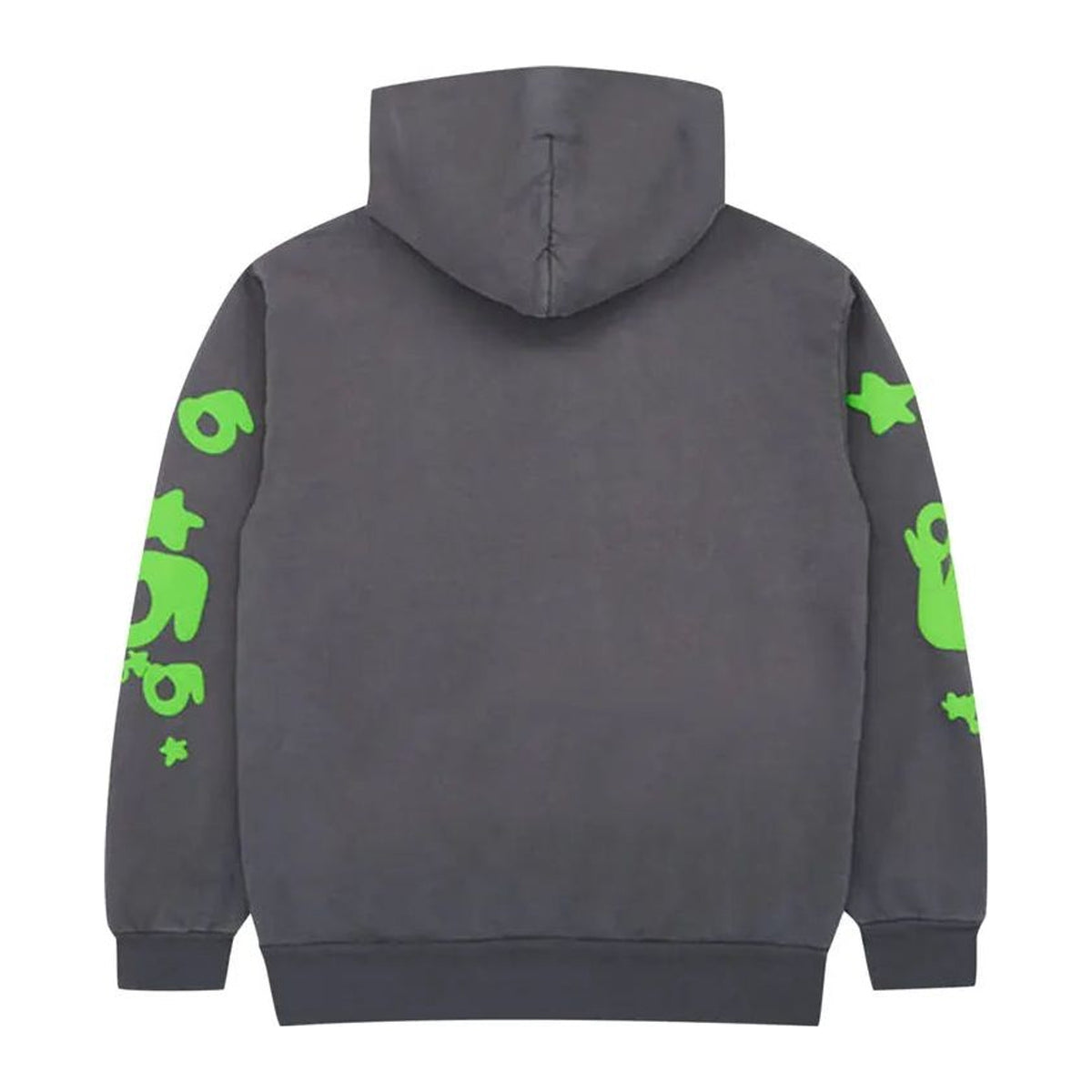 Sudadera con capucha Sp5der Beluga gris pizarra/verde