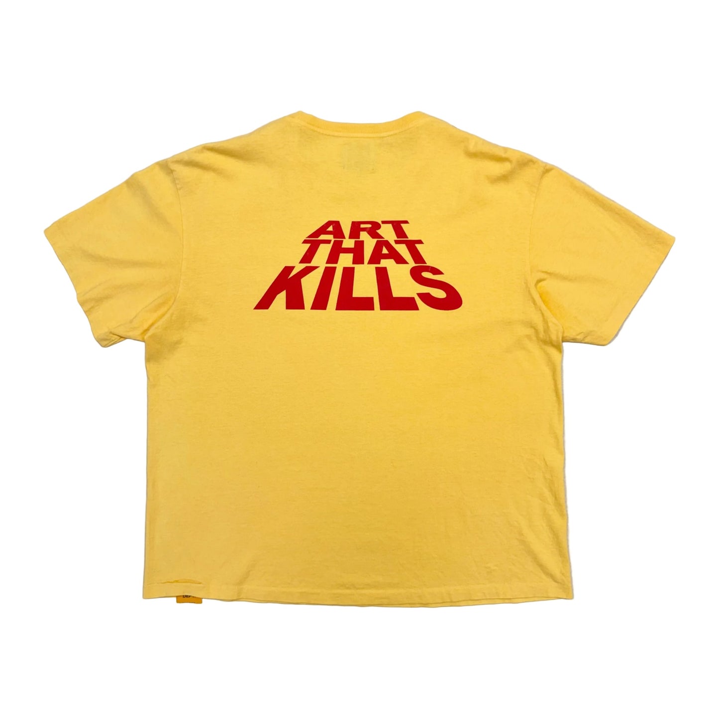 Gallery Dept. Art That Kills Stack Logo T-Shirt 'Yellow' (Pre-Owned)