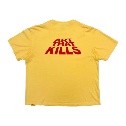 Gallery Dept. Art That Kills Stack Logo T-Shirt 'Yellow' (Pre-Owned)
