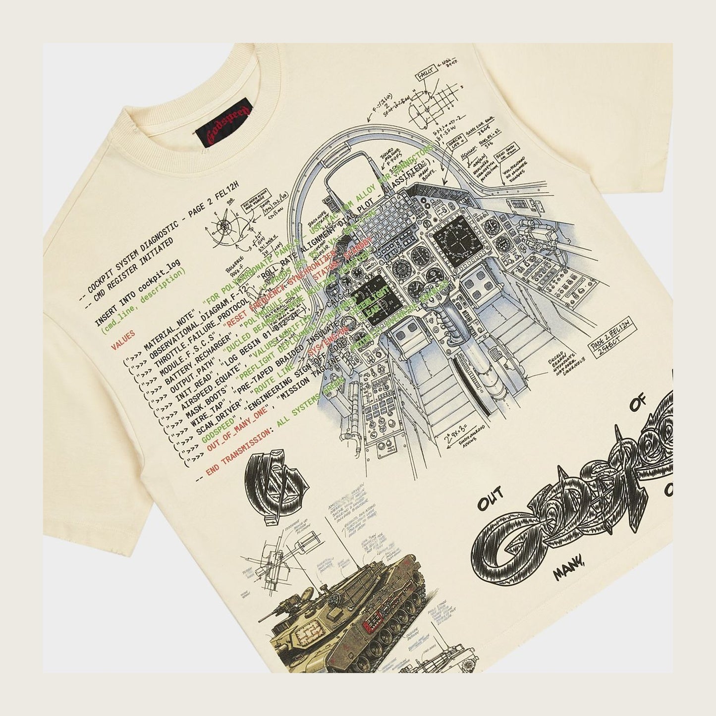 Godspeed Art Of War T-shirt (Bone)