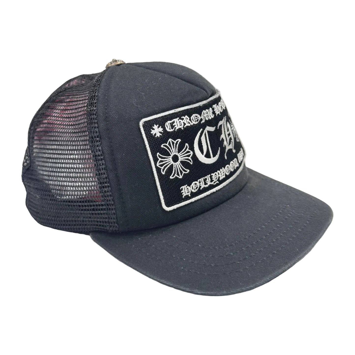 Chrome Hearts CH Hollywood Trucker Cap 'Black' (Pre-Owned)