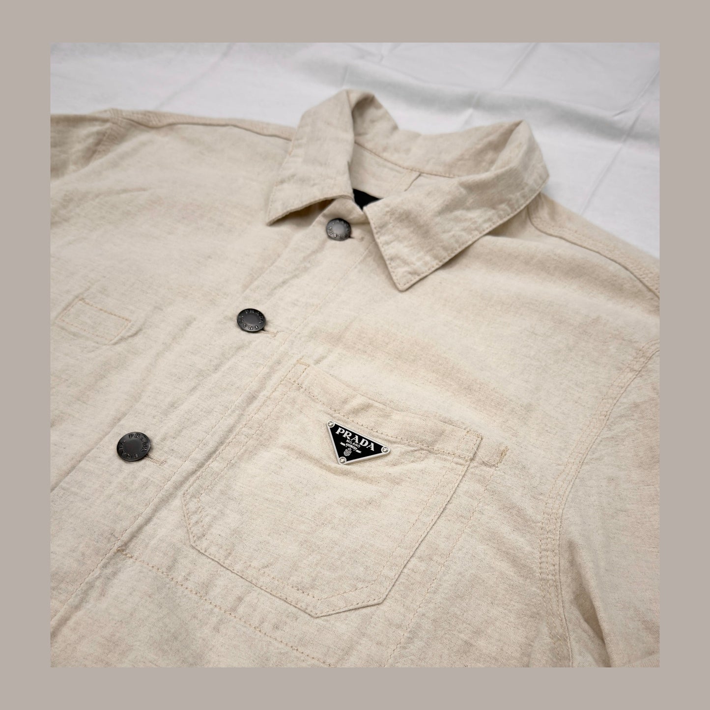 Prada Linen Vest (Pre-Owned)