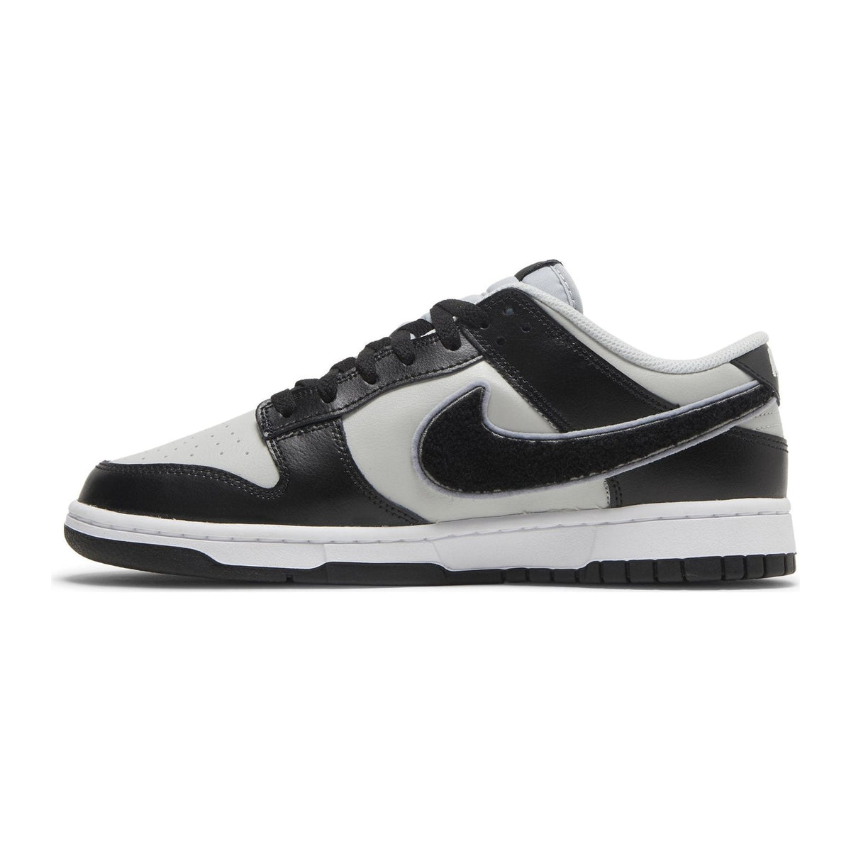 Nike Dunk Low Chenille Swoosh Negro Gris