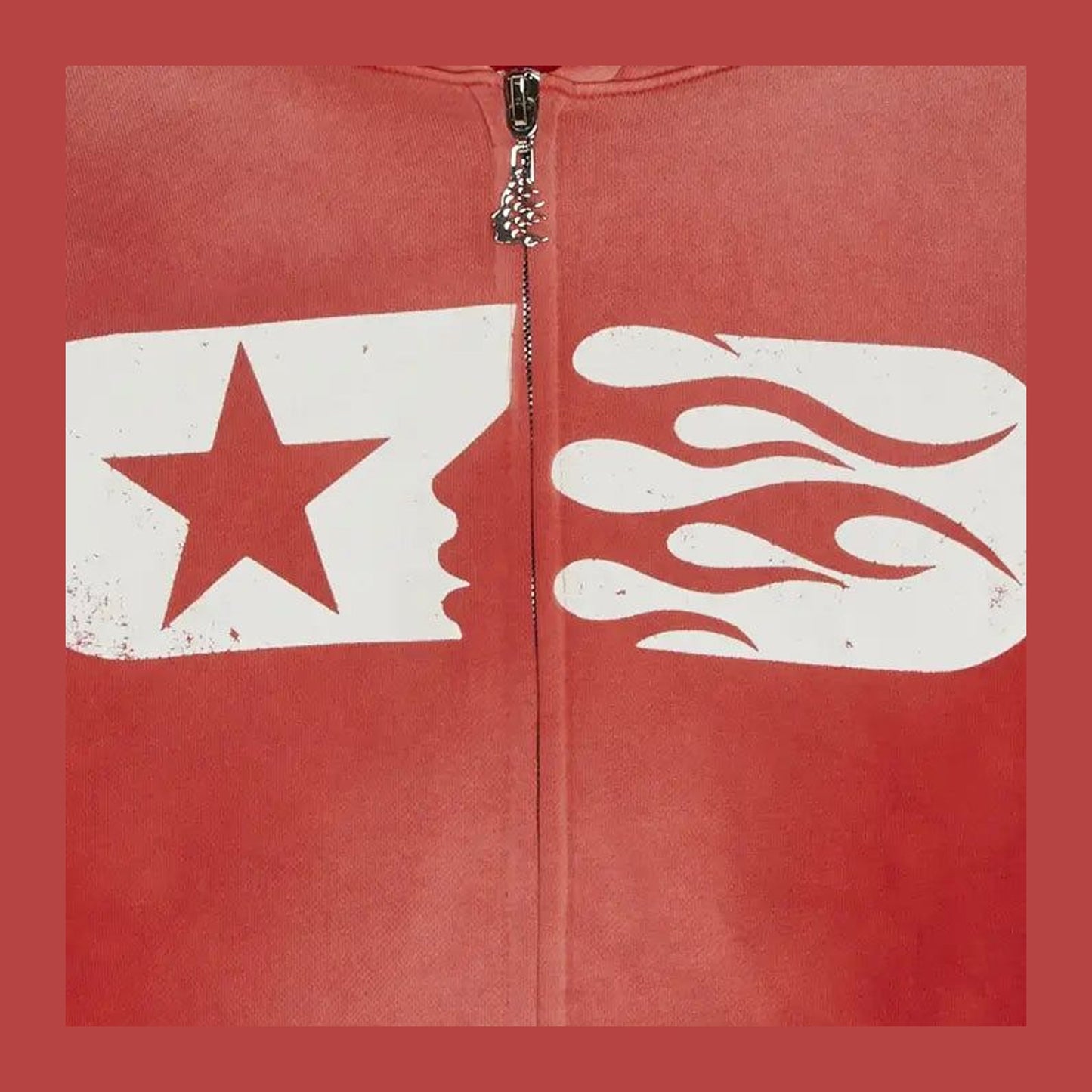 Hellstar Studios Zip Hoodie 'Red'