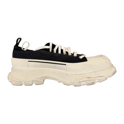 Alexander McQueen Wmns Tread Slick Lace Up 'Black White' (Pre-owned)