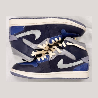 Jordan 1 Mid SE Craft Obsidian French Blue Ashen Slate White (Pre-Owned)