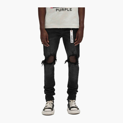 Purple P002 Black Wash Blowout Jeans