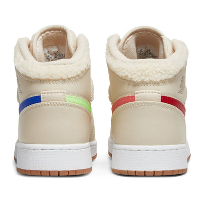 Jordan 1 Mid Utility Fleece Blanco Perla (GS)