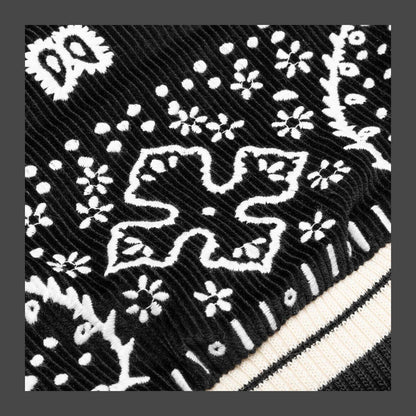 Rhude Bandana Bomber Jacket 'Black/White'
