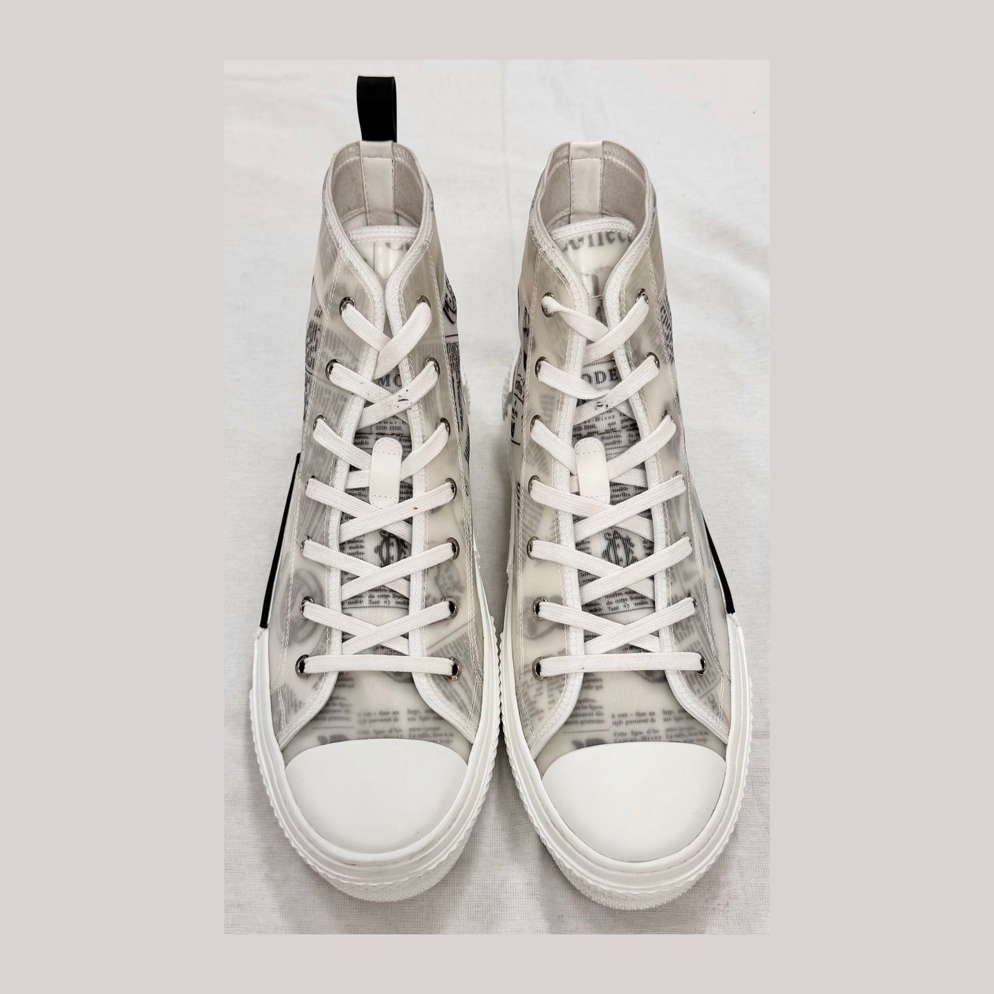 Dior B23 High Top Daniel Arsham Newspaper (Pre-Owned)