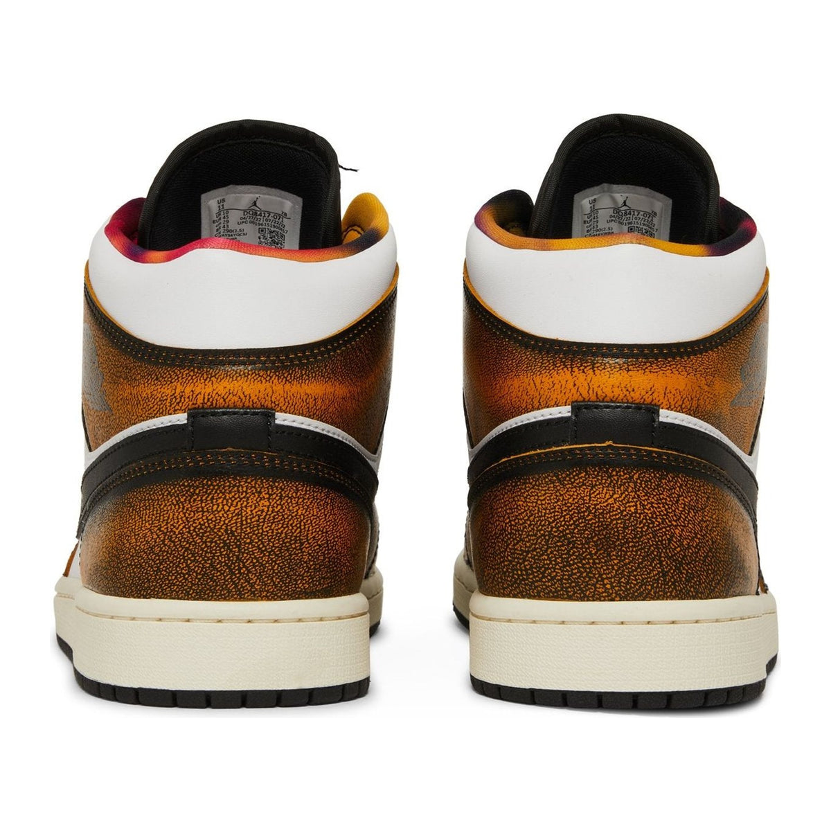 Jordan 1 Mid SE Naranja Wear-Off