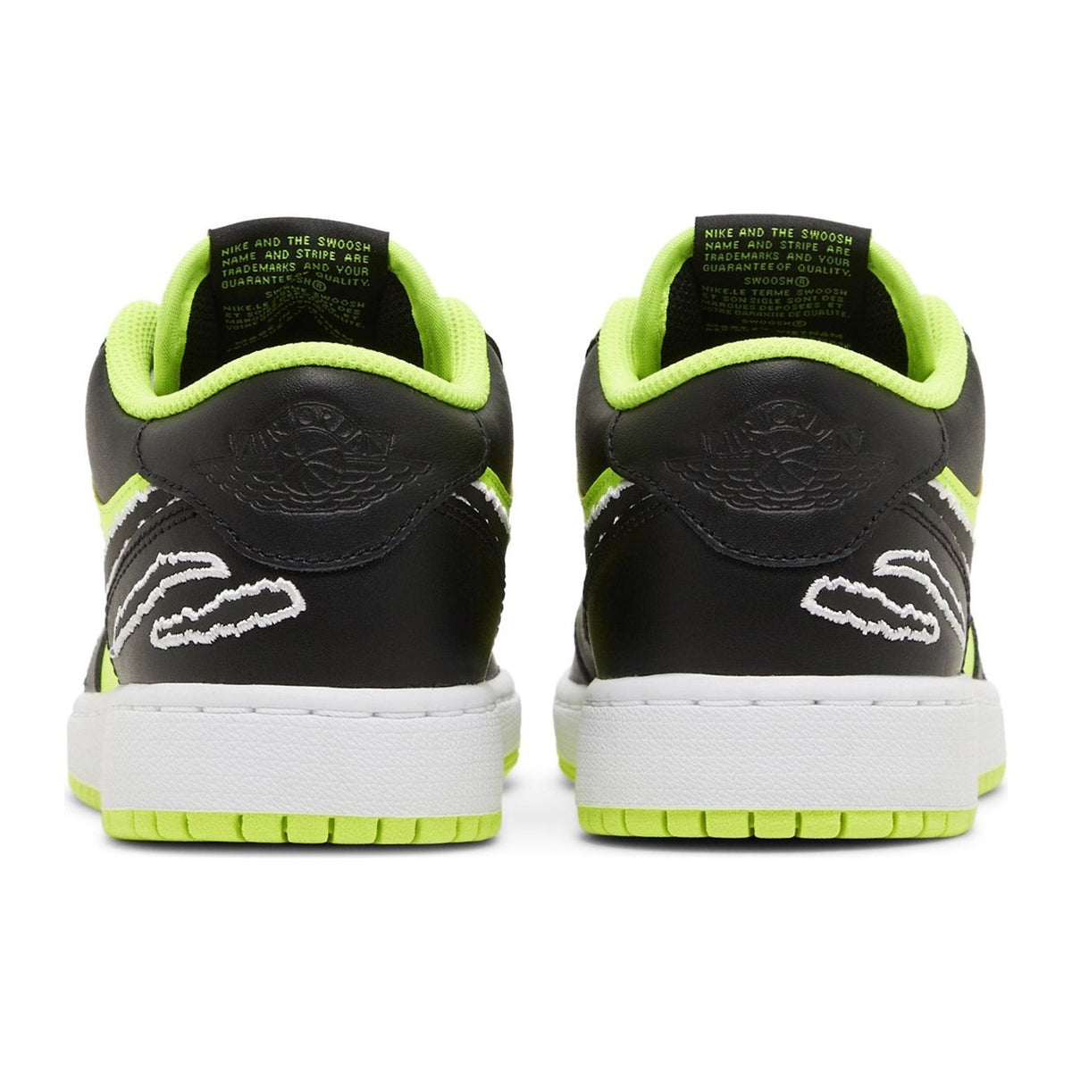 Jordan 1 Low SE Black Cat Volt (GS)