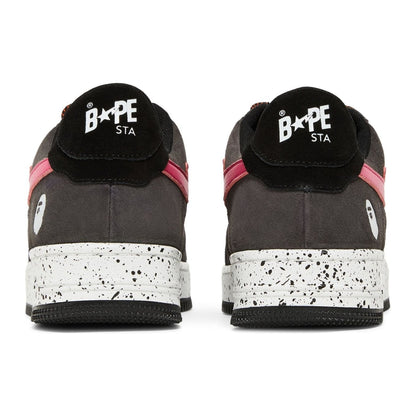 A Bathing Ape Bape Sta Negro Gris Rosa Gamuza