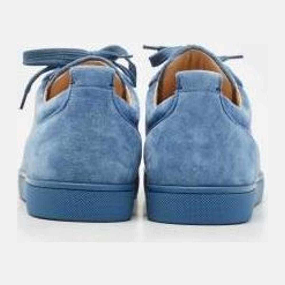 Christian Louboutin Blue Suede Louis Junior Spikes