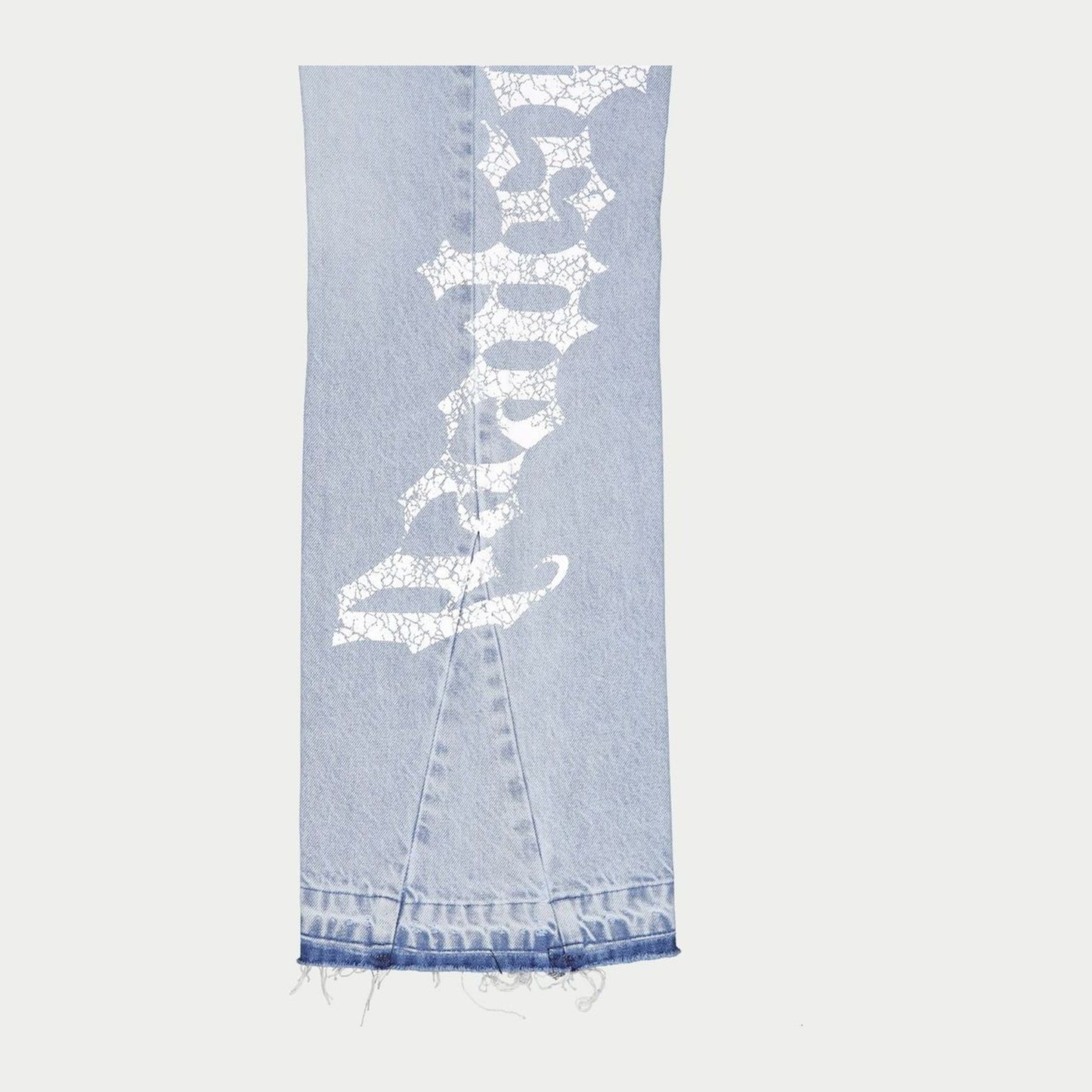 Godspeed OG Logo Flared Denim Printed Jeans (Blue)