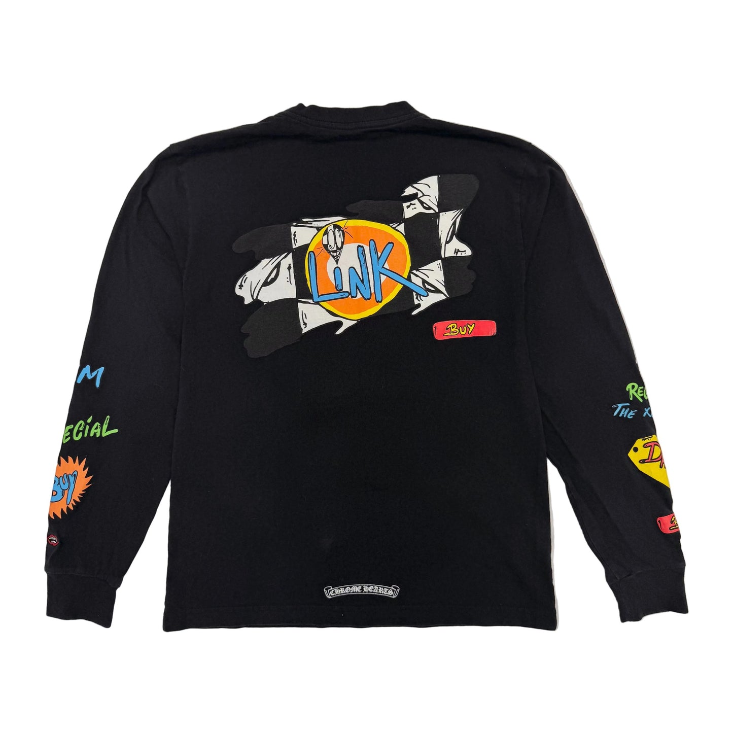 Chrome Hearts x Matty Boy Sex Records Link Long Sleeve T-shirt 'Black' (Pre-Owned)