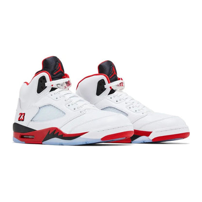 Jordan 5 Retro Fire Red Black Tongue (2025)